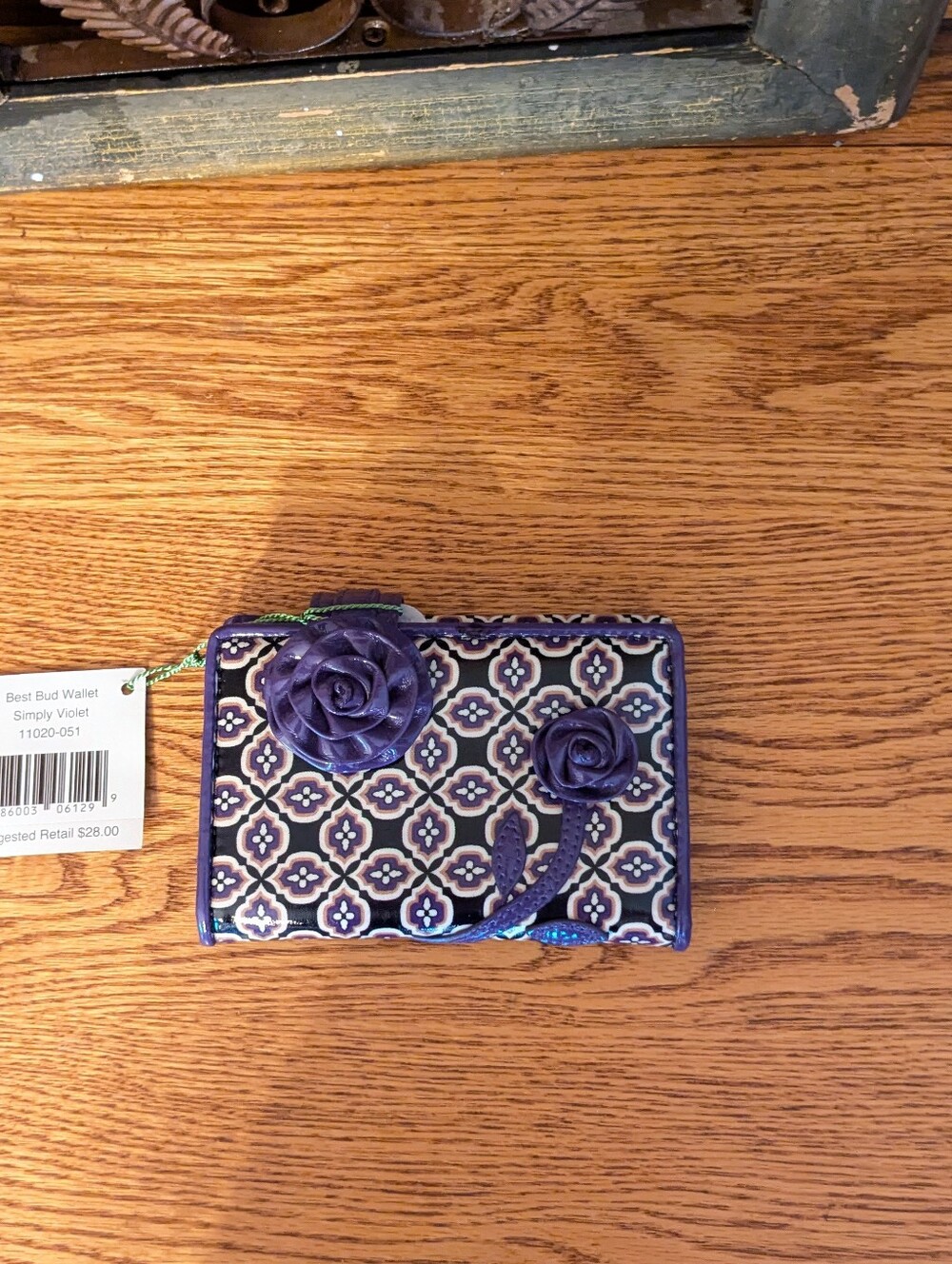 Vera Bradley Simply Violet Best Bud Bifold Wallet